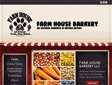 Tablet Screenshot of farmhousebarkerytreats.com